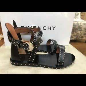 Givenchy Studded Crisscross Gladiator Sandals